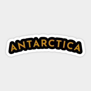 Antarctica Typography Sticker